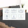 thumbnail image 4 of Kotton Culture 1000 TC Egyptian Cotton 1 Piece Fitted Sheet Only (Twin, Dark Grey), 4 of 6