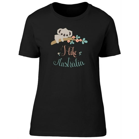 I Like Australia Cute Koala T-Shirt Women -Image by Shutterstock, Female Medium