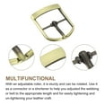 thumbnail image 3 of Uxcell 4Pack 0.98" Single Prong Belt Buckle Oval Center Bar Buckles for Belt, Bronze, 3 of 6