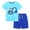 A06-Blue, variant on Toddler Boy Outfits 2t 3t 4t Tractor Print Boys Clothes Summer Baby Outfit Trendy Jogger Shorts Comfortable