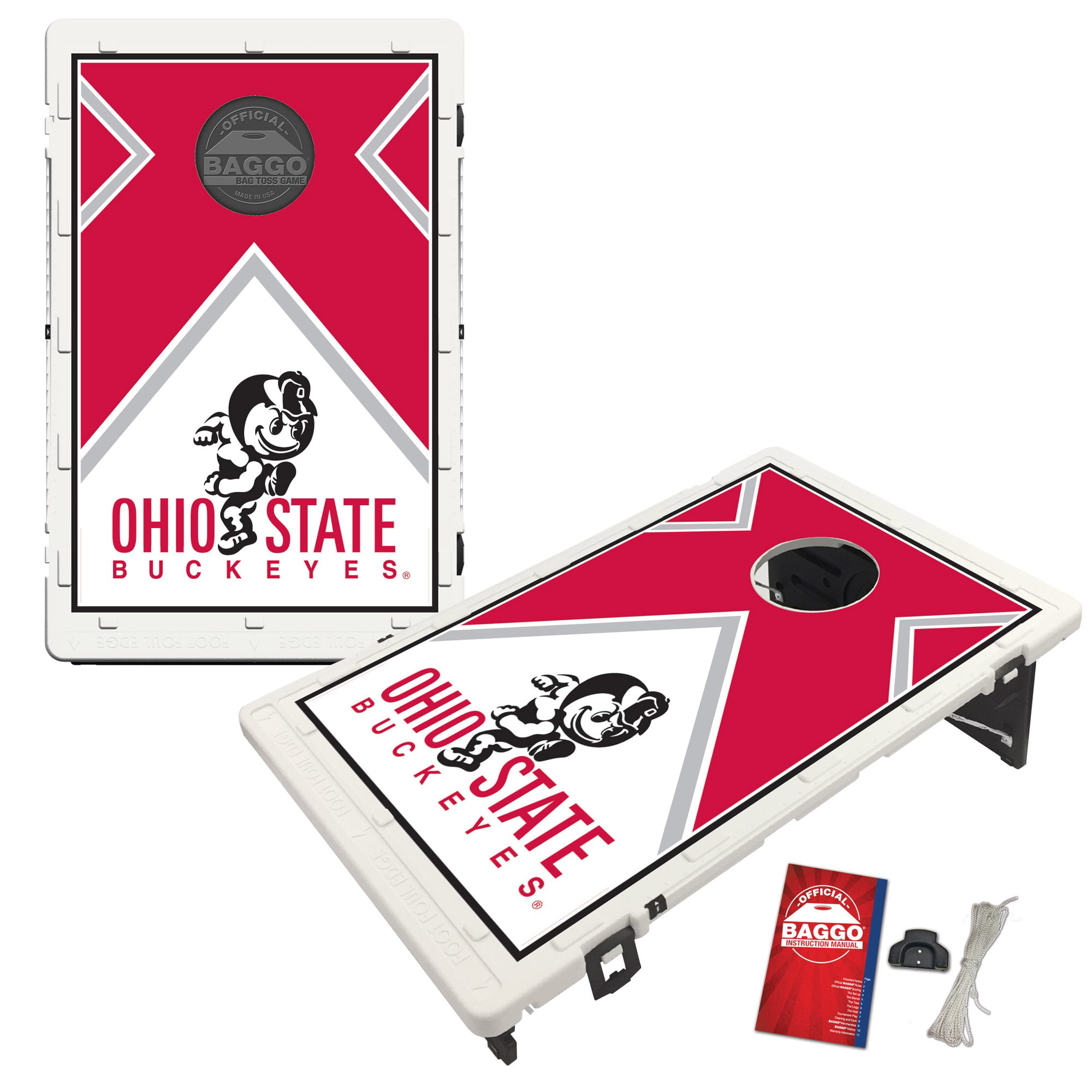 Ohio State NCAA Vinyl Bumper Sticker Decal Cornhole Wall Car 10" 