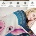 thumbnail image 3 of FUMJ  Pig Blanket, Pig Gifts for Pig Lovers, Pig Gifts for Girls Women, Just A Girl Who Loves Pigs, Cute Cartoon Pig Throw Blanket, 3 of 6