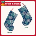 thumbnail image 2 of Lsque 18 Inches Bohemian Mandala Pattern Christmas Stockings Hanging Ornaments,Knitted Xmas Fireplace Hanging Stocking,Holiday Decoration, 2 of 8