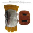 thumbnail image 4 of Safaty Gants de Sécurité Électriques, Gants de Soudage en Cuir avec Dos Aluminisé, Protection contre la Chaleur, Usage Grand, 4 of 6