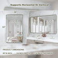 thumbnail image 2 of VIPLOOK Framed Wall Mounted Bathroom Vanity Mirror 59" * 36" - Brushed Bronze, 2 of 5