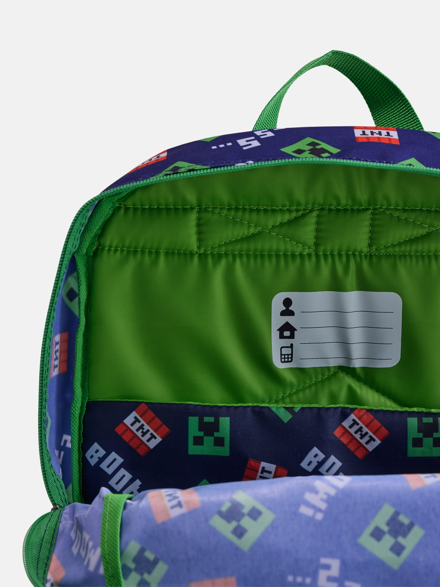Minecraft Kids' 17" Fun Day Print Laptop Backpack, Navy