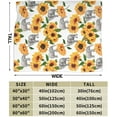 thumbnail image 2 of Elephant Sunflower Throw Blanket Warm Cozy Plush Bed Blankets for Sofa Couch Bedroom,Sunflower Elephant Gifts for Women Adults 50"X40", 2 of 6