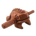 thumbnail image 1 of Carved Croaking Wood Percussion Musical Sound Wood Frog Tone Block Toys, 1 of 5