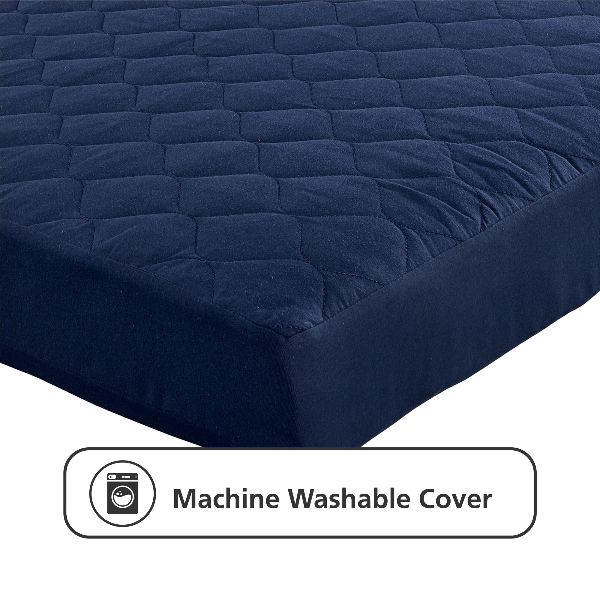 DHP Value 6 Inch Thermobonded Polyester Filled Quilted Top Bunk Bed Mattress, Full, Navy - image 5 of 12