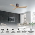 thumbnail image 2 of Matthews Fan Company IR3H-TB-LM-42 Irene 42" Textured Bronze Hugger Ceiling Fan with 3 Light Maple Blades, Remote and Wall Control, Indoor/Outdoor Damp Rated, 2 of 6