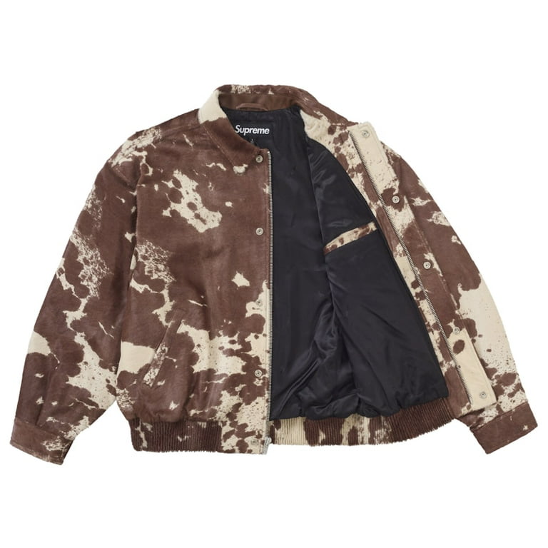 Supreme Men's Ponyhair Varsity Jacket Cow, from StockX