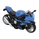 thumbnail image 4 of Juguete de motocicleta para niños con sonido y efectos de luz, modelo de motocicleta de aleación de alta simulación, color azul, 4 of 14