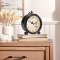 thumbnail image 2 of Unique Bargains Vintage Desk Clock Silent Retro Battery Operated Red, 2 of 5