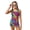 Colorful Leopard Print, variant on COEQINE Girls Two Piece Tankini Swimsuit Racerback Bathing Suit with Chest Pad, Summer Hawaiian Swimwear with Boyshort for Kids 6-7 Years, for Water Play, Musical Notes Beige