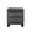 Gray, variant on Bedside Cabinet | Crystal - Tufted Drawers for Bedroom | Wood and Velvet Combination | Resolves Bedroom Storage Problems