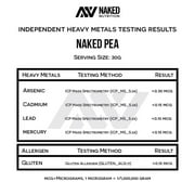 Naked Pea - Pea Protein Isolate - Plant Based, Vegetarian & Vegan Protein. Easy to Digest, Non-GMO, No Lactose, No Soy and Gluten Free - 15 Servings