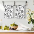 thumbnail image 3 of Black Coastal Kitchen Towels Set of 4, Coral Starfish Seaside Summer Beach Absorbent Dish Towels for Kitchen, Microfiber Hand Towel, Quick Drying Tea Towel for Cleaning Decorative Dishcloths, 3 of 7