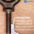 thumbnail image 5 of 3 Pcs Lifting Shoulder Eye Bolts 3/8"-16 X 1-1/4", 5 of 6