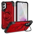 thumbnail image 1 of For Samsung Galaxy A36 5G Magnetic Case Lens Kickstand PC TPU Shockproof Phone Cover - Grey, 1 of 5