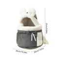 thumbnail image 3 of XSAOP Thickened Winter Cat Carrier Backpack, Gray, 3 of 8