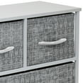 thumbnail image 6 of Sorbus Dresser with 5 Drawers - Furniture Storage Chest Tower Unit for Bedroom, Hallway, Closet, Office Organization - Steel Frame, Wood Top, Easy Pull Fabric Bins (Gray/White), 6 of 10