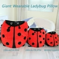 thumbnail image 7 of Wearable Ladybug Pillow,23.6/39.4/59.0in Cute Warm Removable Oversized Stuffed Wearable Pillow Ladybug (59in), 7 of 7