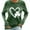 #19-White, variant on Women's St Patricks Day Tops Clover Crewneck Long Sleeve Shirts Gifts