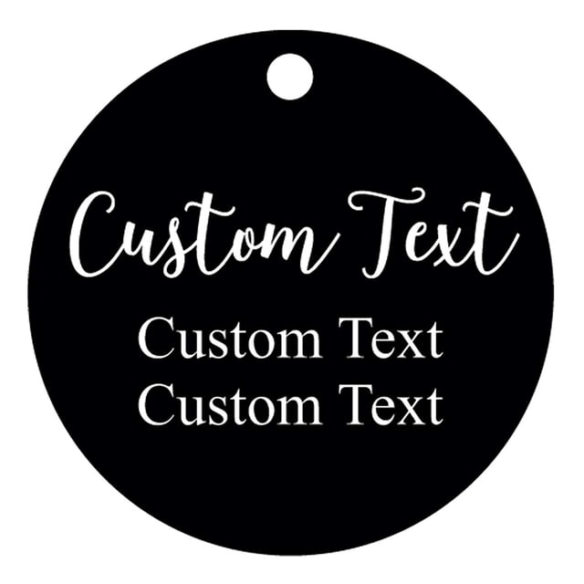 100 PCS Custom Made Any Text Hang Tags Round Shape Personalized Wedding Favor Gift Tags