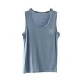 thumbnail image 2 of TOOYOU Boys Summer T-Shirt Toddler Kids Dance Tank Top Racerback Crop Tank Top Solid Sleeveless Sports Pajamas Top Size 18-24 Months Blue, 2 of 3
