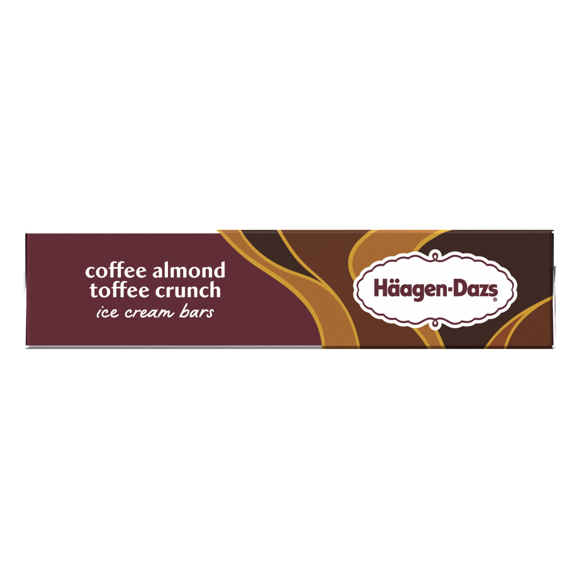Haagen Dazs Coffee Almond Toffee Crunch Ice Cream Snack Bars, Gluten Free, Kosher, 3 Count