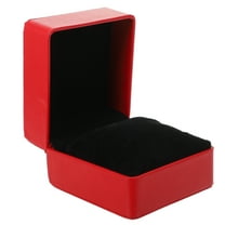 PENIKOKO Single Watch Storage Box Red PU Case for Men Display Jewelry Organizer