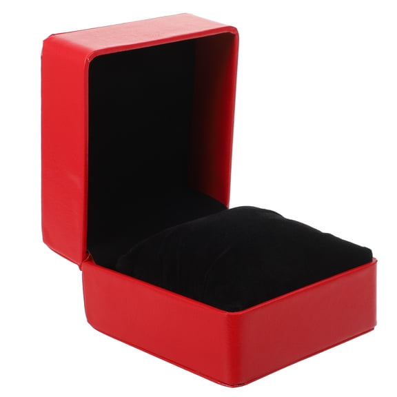 PENIKOKO Single Watch Storage Box Red PU Case for Men Display Jewelry Organizer