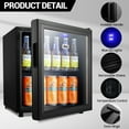 WANAI Beverage Refrigerator & Cooler, Stainless Steel Mini Fridge with
