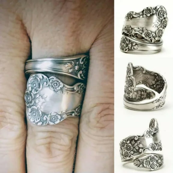 925 Silver Ring Retro Women Jewelry Anniversary Jewelry Gift Ring Sz 6-10