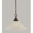 thumbnail image 1 of Toltec Lighting 10-BRZ-411 Chain Hung Pendant Shown In Bronze Finish With 16 Italian Bubble Glass, 1 of 1