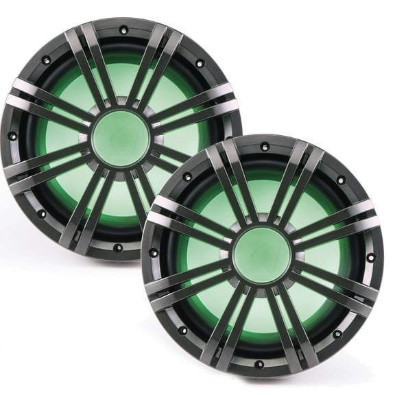 Kicker 10 Inch KM-Seires Marine 2 Ohm Subwoofer 41KMW102LC bundle