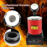 TOAUTO Digital Electric Furnace 1400W Power 2000°F Heat Metal Melting Equipment, Electric Forge