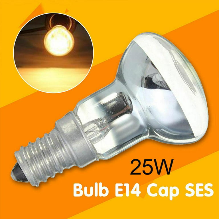 R39 Lava Lamp Bulb 25w SES E14 Reflector Screw in Spotlight Bulbs Home Tool  W7E3 