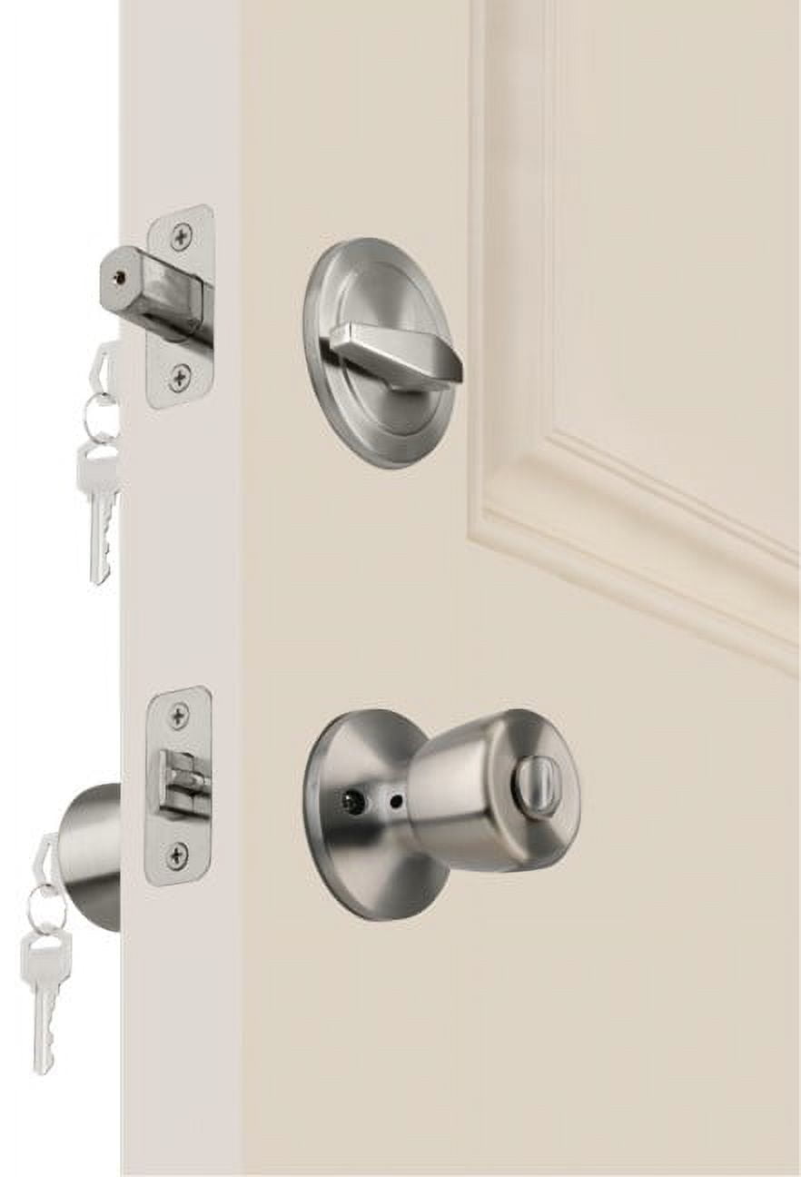 Hyper Tough Keyed Entry Double Cylinder Deadbolt Lock, Stainless Steel Finish