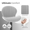 thumbnail image 3 of Juego de 2 Banquetas de Bar Youhauchair de Terciopelo Ajustables y Giratorias en Gris, 3 of 8