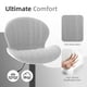 thumbnail image 3 of Juego de 2 Banquetas de Bar Youhauchair de Terciopelo Ajustables y Giratorias en Gris, 3 of 8