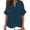 Navy, variant on Edvintorg Summer Shirts for Women Cotton Linen V Neck Short Ruffle Sleeve Loose Casual Tops Womens Blouses Women Clothing Army Green L