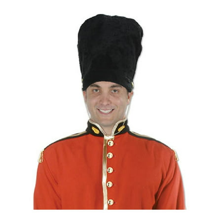 British Royal Guard Bearskin Hat English Military Toy Soldier Fur Black Adult