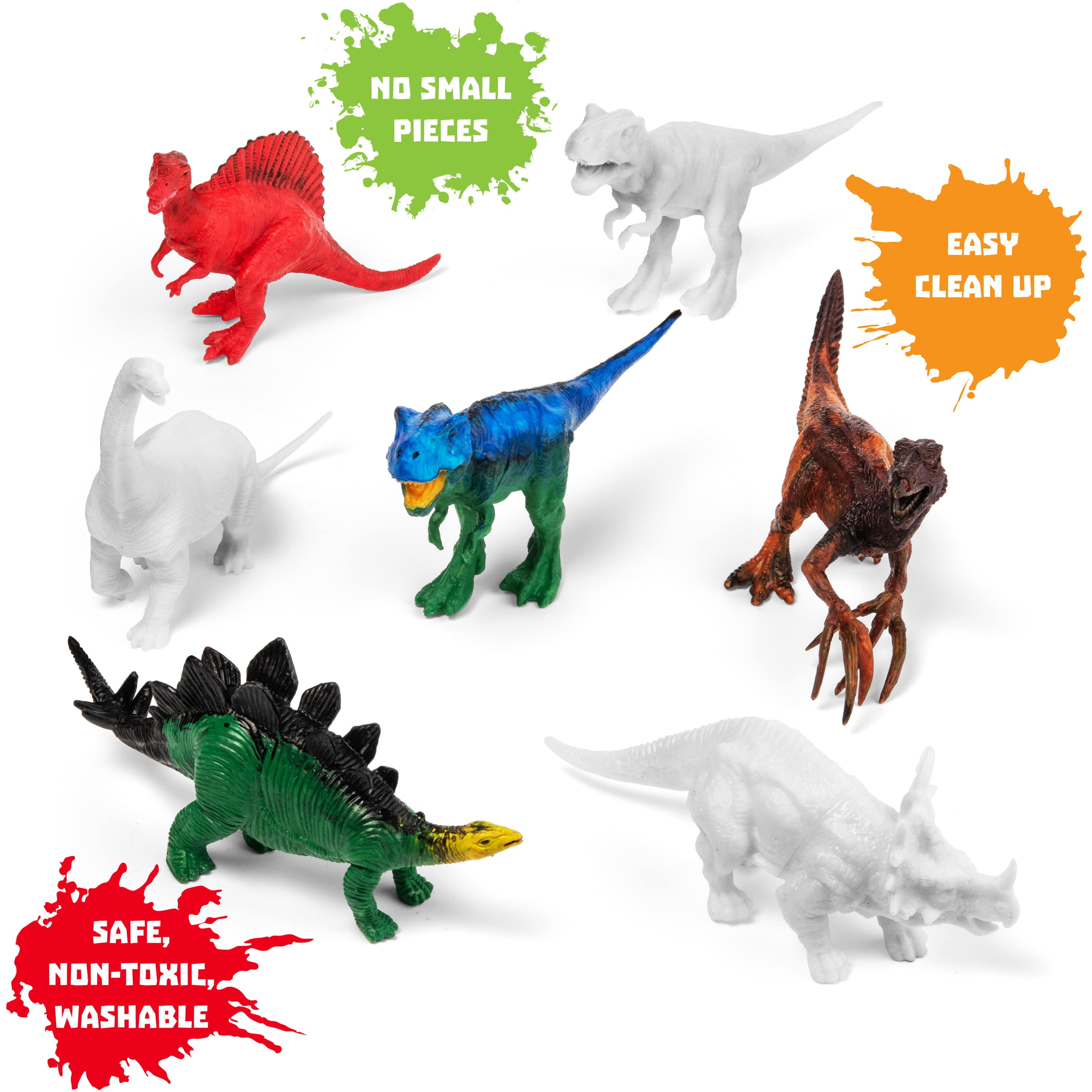 Coastline Craft Dinosaur Painting Kit - Paint Your Own Dinosaur Toys, Educational Arts & Crafts for Kids 2-6