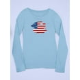 thumbnail image 3 of American Flag Grunge Style Long Sleeve Toddler -Image by Shutterstock,  5 Toddler, 3 of 4
