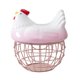 thumbnail image 5 of Cesta para huevos, cesta versátil para recoger huevos, adorno de escritorio, contenedor de verduras Rosa, 5 of 9