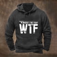 thumbnail image 2 of Hoodies for Men Funny Letter Print Hooded Sweatshirts Lightweight Hoodie Spring Fall Long Sleeve Fleece Lined Tops Casual Pullover with Pockets Hood Sweater Hoody Jackets, 2 of 3