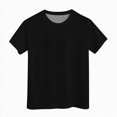 thumbnail image 4 of kpoplk Girls Graphic Tees Short Sleeve Girls Shirts Cute Tops Crew Neck Casual Basic Summer T-Shirt for Kids Teen 4-15 Years(Black,18-24 M), 4 of 4