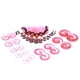 thumbnail image 2 of 50 piezas de tapones retractores para el túnel óseo, acrílicos, para piercing, regalo para mujer y niña. Rosado, 2 of 8