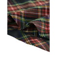 thumbnail image 7 of MODA NOVA Junior's Plaid High Waist Belted A-Line Casual Mid Skirt Dark Blue XS, 7 of 7